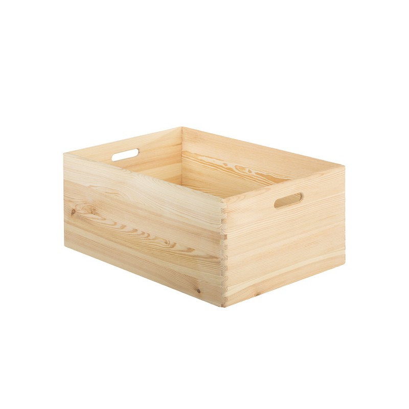 Caja de madera apilable
